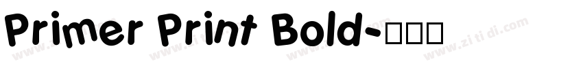 Primer Print Bold字体转换